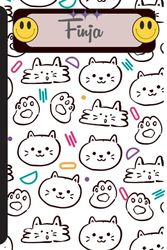 Finja: schönes Notizbuch für schöne Mädchen namens Finja, Notizbuch für Katzenliebhaber