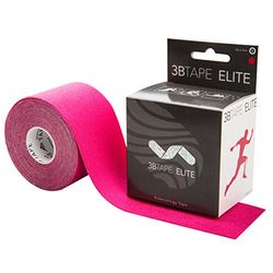3B Scientific TAPE ELITE Bande Kinésiologique (5m x 5cm) - Bande élastique de soutien des muscles et des articulations pour l'exercice, le sport et la récupération après une blessure - Rose