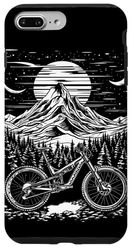 Mountain Biking Schizzo Ciclista Trail Riding Custodia per iPhone 7 Plus/8 Plus