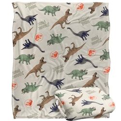JURASSIC PARK Dinos All Over Silky Touch Super Soft Throw Blanket 152 x 127 cm