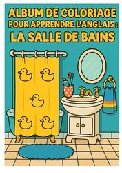 album de coloriage pour apprendre l'anglais : la salle de bains