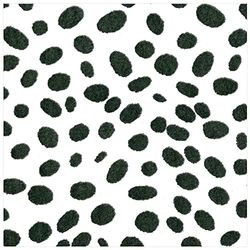 Caspari Spots Paper Linen Dinner Napkins in Black, 12 Per Package