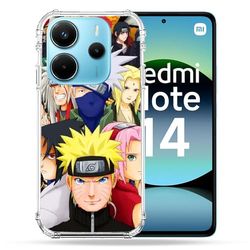 Cokitec Förstärkt fodral för Xiaomi Redmi Note 14 4G Manga Naruto Team