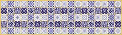 Doge Milano Chemin de cuisine, 100% Made in Italy, Tapis antitache avec impression numérique, Tapis antidérapant et lavable, Modèle Alisea, 180x52 cm