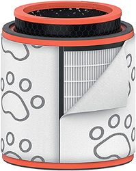 Leitz TruSens - Filtre à Tambour HEPA Spécial Animaux, 3-en-1 (Préfiltre Lavable / Filtre HEPA / Filtre à Charbon), Compatible avec les Purificateurs d'Air Leitz TruSens Z-3000 et Z-3500, 2415131