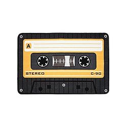 Rockbites Design Tape - Tappeto arancione in poliestere, 40 x 60 x 2 cm