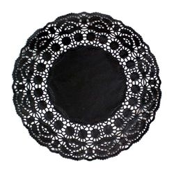 Garcia de Pou runda duiljor, 16,5 cm, papper, svart, 16,5 x 30 x 30 cm