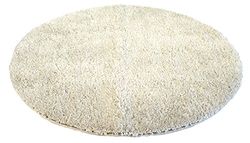 Kinzler J-10083/30 Tapis de Bain Rond en Microfibre Gris 90 cm
