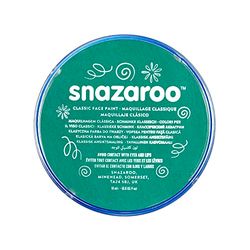 Snazaroo 1118617 Kinderschmink, huidvriendelijke hypoallergene gezichtsmake-up op waterbasis, vrij van parabenen - 18ml Pot, Teal