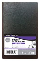 Cuaderno Cosido Ideal Para Dibujo Daler Rowney Simply, de Formato 9 X 14 Cm, Com24 Hojas de Papel de 100 G/M2 de Grano Fino