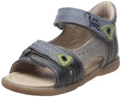 Noël Mini Bring - Sandalias de Piel de Cerdo niño, Color Azul, Talla 25