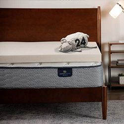 Serta CopperGel traagschuim matrastopper, twin, koper