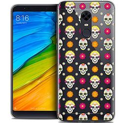 CASEINK fodral för Xiaomi Redmi 5 Plus (6) fodral [kristallgel HD halloween kollektion halloween skalle design - mjuk - ultratunn - tryckt i Frankrike]