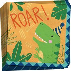 Dino-Mite Luncheon Napkins 33cm (16 pk)