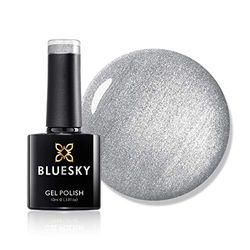 Bluesky Esmalte de uñas de gel, colección Spring 2021, Move With Grace Ss2110, 10 ml, plateado, metálico, brillante (requiere curado bajo lámpara LED o UV)