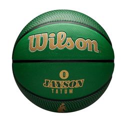 Ballon de Basket extérieur NBA Player Icon — Tatum, 7, Vert/Blanc