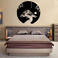Stickers Zen - Rouge, L 100cm x H 100cm