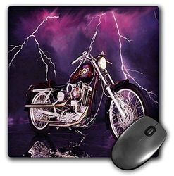 3dRose LLC Picturing Harley-Davidson Motorcycle Pattern Mouse Pad (mp_8332_1)