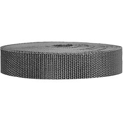 Strapworks Fettuccia in polipropilene pesante, resistente, per riparazione di attrezzi fai da te, 2,5 cm x 22,9 m, colore: carbone