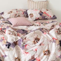 White peonies Funda nórdica 260x240 cm (Cama 180/200)
