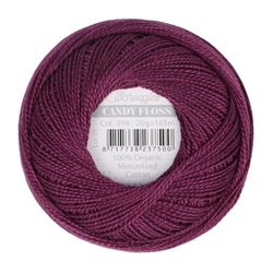 Scheepjes - Scheepjes Candy Floss 394 Shadow Purple (165m) Orgánico Mercerizado Algodón Hilo - 1x20g