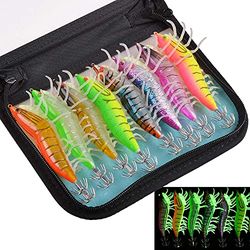 JSHANMEI Lot de 30 hameçons de pêche à tête de gabarit pour Tubes de pêche à la Basse