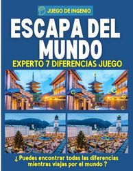 Escapa del mundo: Explora el mundo con nuestro libro de juegos de nivel experto Spot the Difference, y disfruta de un entrenamiento cerebral inmersivo a través de lugares extraordinarios.