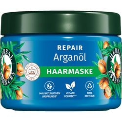 Herbal Essences Repair Masque capillaire à l'huile d'argan 300 ml Des cheveux abîmés aux cheveux plus souples et brillants, soin intensif, avec ingrédients d'origine naturelle, végétalien