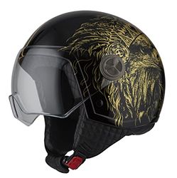 NZI Zeta 2 minijet öppen hjälm, unisex, vuxen, Boss Gold, S