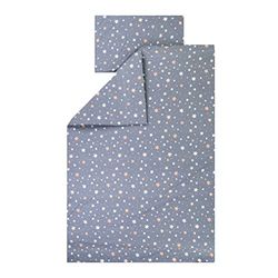 Julius Zöllner Jersey - kinderbeddengoed 100 x 135 cm + 40 x 60 cm, 2-delige set dekbedovertrek en kussensloop, 100% jersey-katoen, met ritssluiting, Öko-Tex Standard 100, Shiny Stars