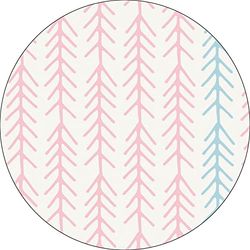 Bonateks, Ronde digitaal bedrukte muismat, antislip onderkant, voor kantoor en thuis, diameter: 22 cm
