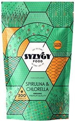 SYZYGY FOOD - Chlorella et Spiruline Certifiée Bio - 300 Comprimés de 500mg - DETOX - Vegan - Protéine Végétale Rassasiante - Vitamines - Minéraux - Fer - Certifié Bio