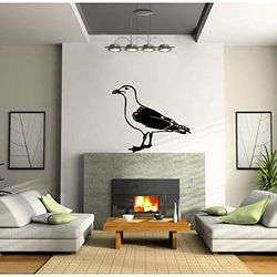 Stickers Mouette - Turquoise, L 110cm x H 92cm