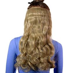 Hair2Heart Extension à Clipser Bouclées Synthétiques Postiche 13 Blond Naturelle 60 cm