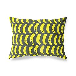BonaMaison Neon Geel-Rook Decoratieve Kussensloop, Kussenhoezen Bank, Decoratieve Kussenhoesjes, Kussensloop; Sofa, Slaapkamer, Kantoor, Auto 35x50 Cm - Ontworpen en vervaardigd in Turkije