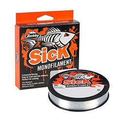 Berkley Sick Monofilament lijn - Sterke Spanning Monofilament vislijn, Lage rek, Laag geheugen, Schuurbestendig - Perfect voor het vissen op zowel zoet- als zoutwater - Helder