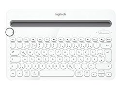 Logitech K480 Tastiera Wireless Multidispositivo per Windows, Layout Tedesco QWERTZ - Bianco