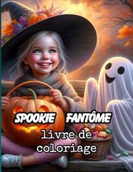 Fantôme Effrayant: Livre de coloriage Halloween