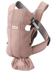 BabyBjörn Mochila Porta Bebé Mini, Malla 3D, Rosa palo