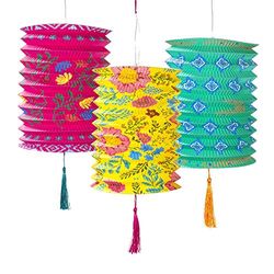 Talking Tables Paperlantern Paper Lanterns 3 stuks, papier, boho-papieren lantaarns, 3 stuks