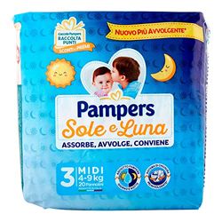 Pampers Luier Sole&Luna Midi 4/9 kg, 20 Stuk