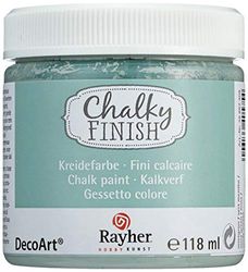 RAYHER HOBBY Chalky Finish Colore in Gesso, Verde Menta, 118 ml, 118 unità