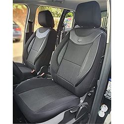 BREMER SITZBEZÜGE Custom Seat Covers for Car Seats Compatible with Kia Sorento 3 UM 2014 Driver and Passenger Protective Covers Seat Protector Seat Cover FB:03 (Black/Black)