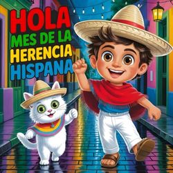 HOLA Mes de la Herencia Hispana: Libro Infantil Bilingüe que Celebra Cultura Latina, Música, Danza, Tradiciones, Diversidad, Identidad y Orgullo Cultural para Niños y Niñas de 4 a 8 Años