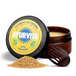 Ayurvita Hair Treatment - Fenugreek Restorative Deep Conditioning - Intensely Nourishing & Moisturizing for Men & Women - Best Hair Growth and Ayurvedic Hair Care Treatment for Damaged Hair - 6.7 oz