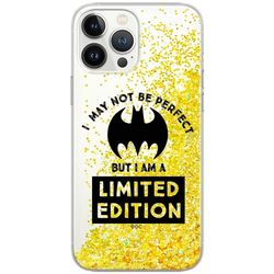 ERT GROUP mobiltelefonfodral för Apple Iphone 13 PRO MAX originalt och officiellt licensierat DC mönster Bat Girl 007 Vit optimalt anpassad till formen på mobiltelefonen, med glitter overflow-effekt