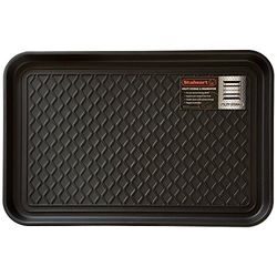Stalwart Bac de Coffre pour intérieur/extérieur résistant aux intempéries – Tapis de Chaussures en Plastique Dur avec Bord surélevé pour entrée, terrasse et Patio (Noir)