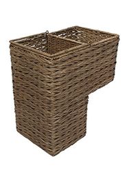 Kouboo 1060100 Camisola Weave tecida à mão, vime, cesta de passo de escada, cor castanho
