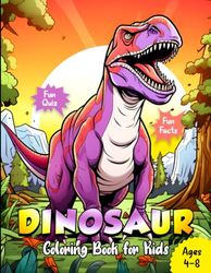 Dino Wonderland: A Coloring Book Adventure including Species, Facts, and a Quiz Quest for Little Paleontologists: Dive into a Prehistoric World of ... and Dino Delights for Curious Young Explorers
