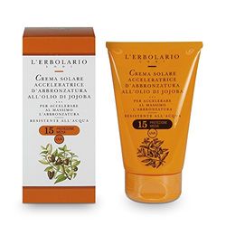 L'Erbolario Krem brązujący – olejek jojoba LSF15, 1 opakowanie (1 x 125 ml)